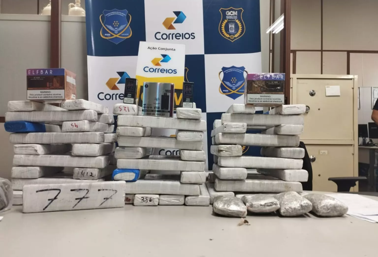 Polícia intercepta 50 quilos de maconha em agência dos Correios