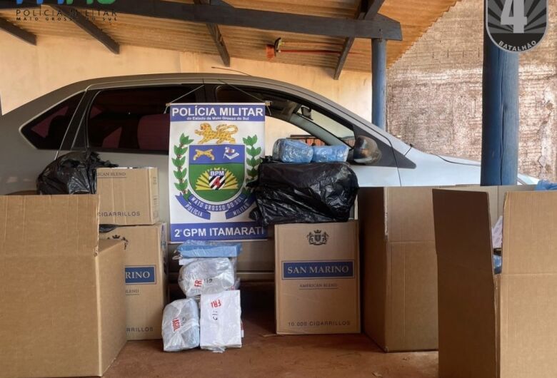 Ação na fronteira intercepta carga de produtos contrabandeados do PY