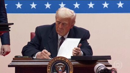 TRUMP COMEÇA MANDATO COM 47% DE APROVAÇÃO, DIZ PESQUISA; 58% REPROVAM PERDÕES AO 6 DE JANEIRO