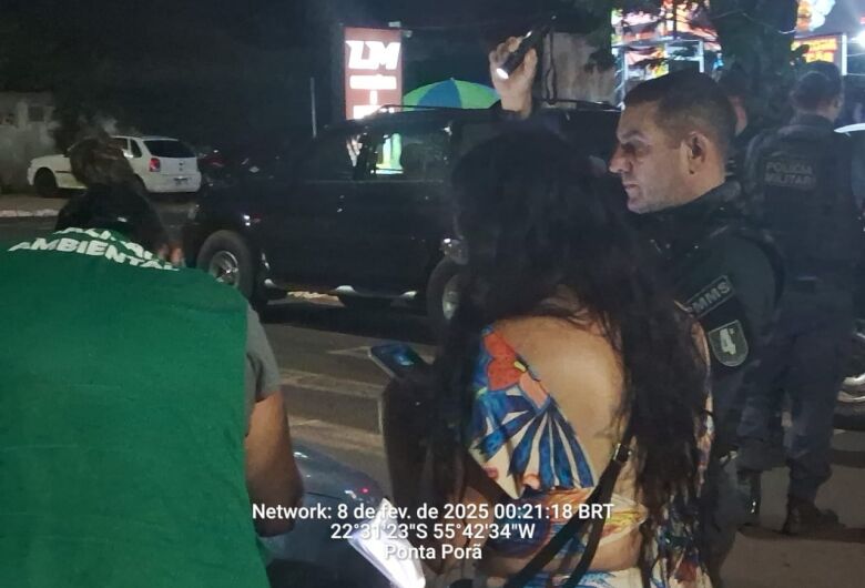 Operação inspeciona bares e lanchonetes em Ponta Porã para evitar ruídos