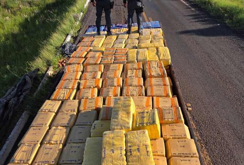 Polícia apreende quase seis toneladas de maconha em rodovia de MS