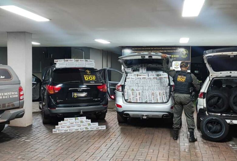 Três veículos apreendidos com produtos ilegais no BNH 4º Plano em Dourados