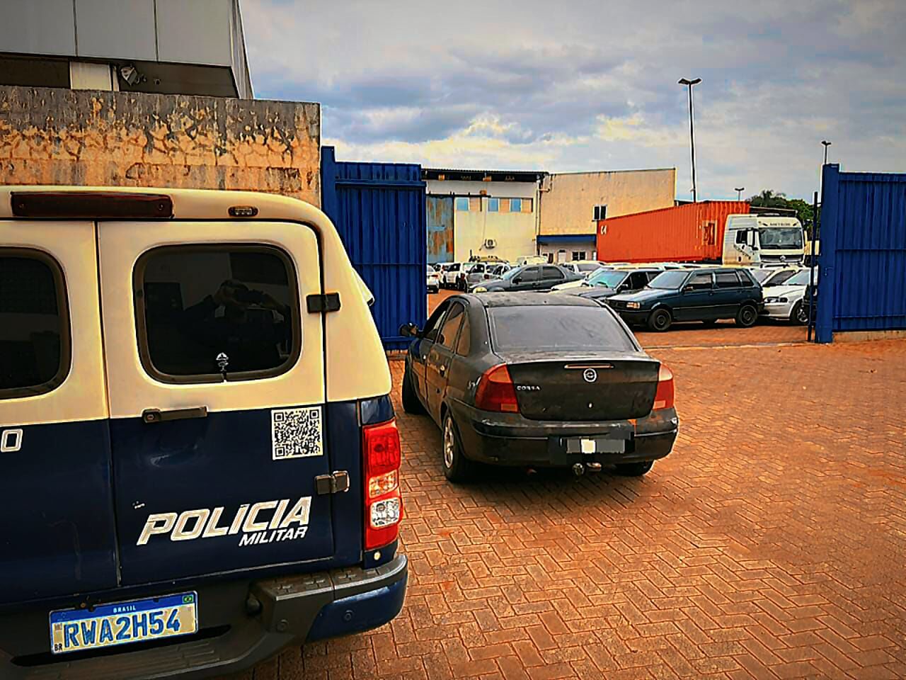 Carga de contrabando apreendida na região de fronteira hoje