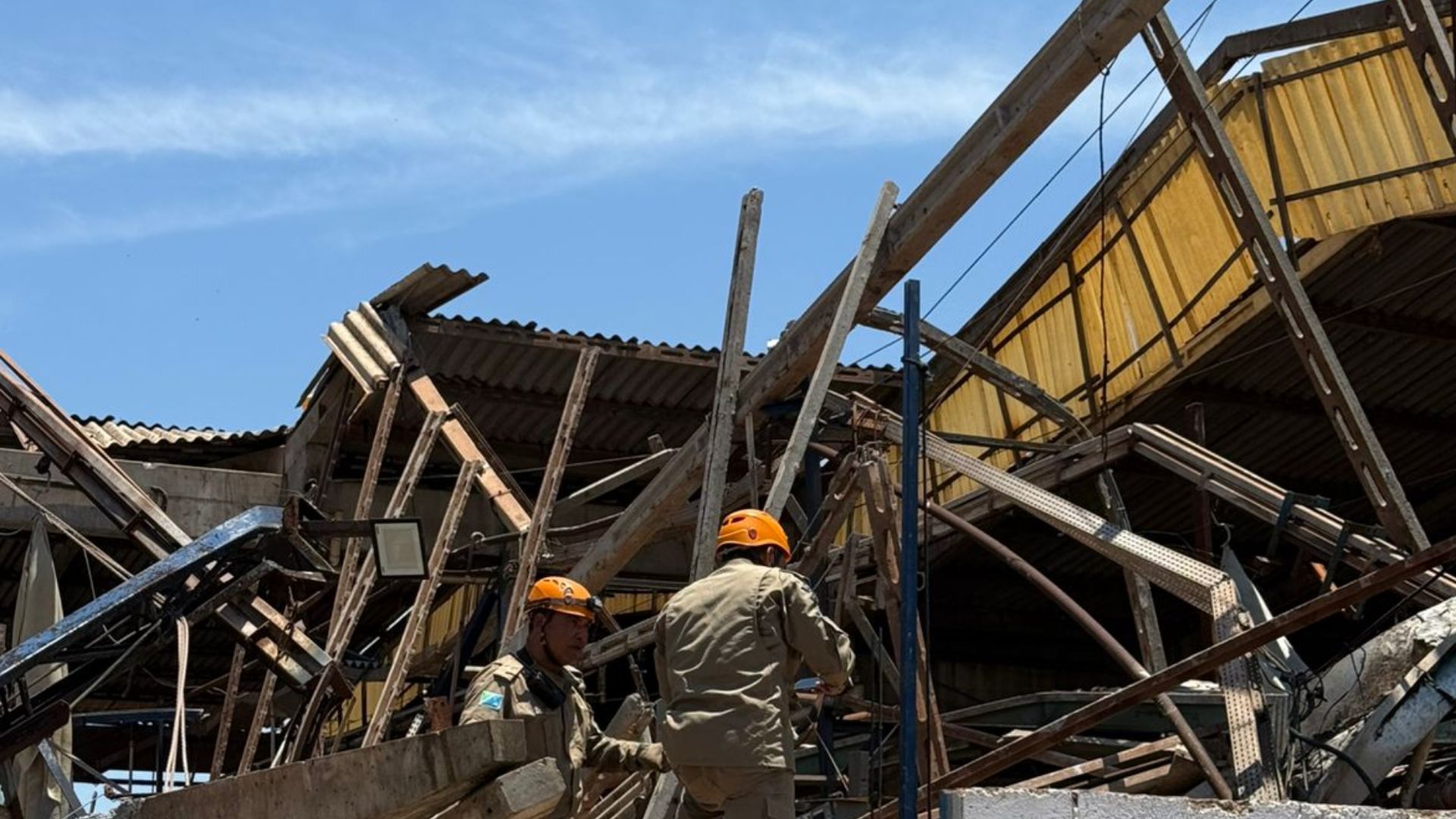 Desabamento barracão em Dourados: 1 morto e 3 feridos hoje